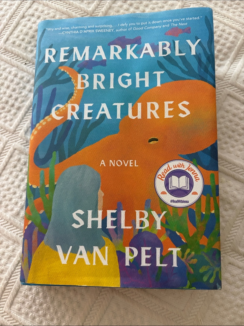 Shelby Van Pelt Remarkably Bright Creatures — Orange & Blue Hardback Book